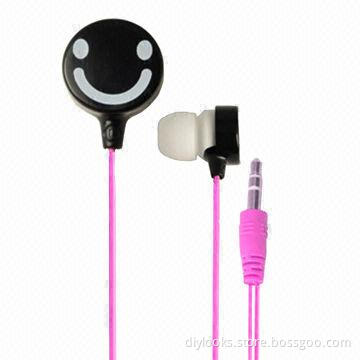 Smiley Face Style Earplugs, Earphone for iPod